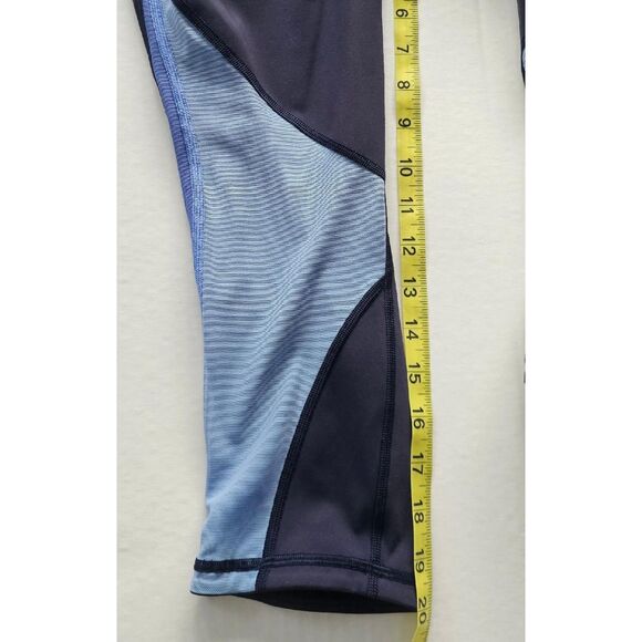 Lululemon Women’s Mix & Mesh Crop 21” Yoga Leggings Navy Blue Size 6 EUC - Picture 8 of 8